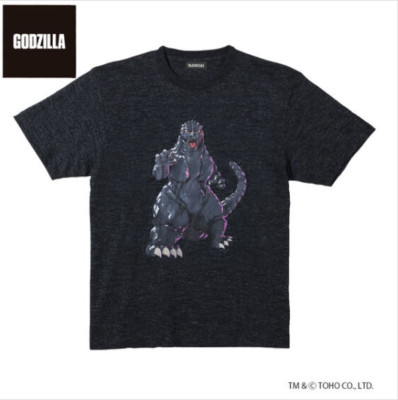 Godzilla VS Space Godzilla Deformed Art T-shirt Godzilla Pattern TOHO JP Monster-image