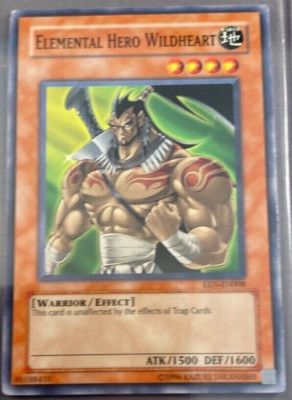Yugioh Elemental Hero Wildheart EEN-EN008 Common Lightly Played-image