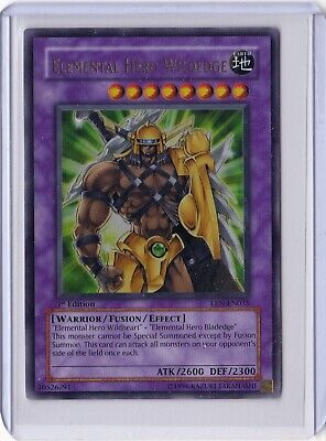 Yugioh Elemental Hero Wildedge EEN EN035 Ultra Rare 1st Edition-image