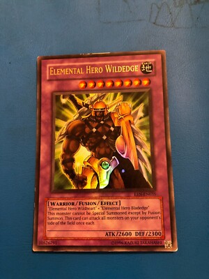 YUGIOH Ultra Rare Elemental Hero Wildedge EEN-EN035 PLAYED-image