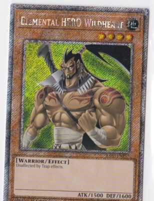 Elemental Hero Wildheart RA03-EN157 1st Edition Platinum Secret Rare NM/M-image