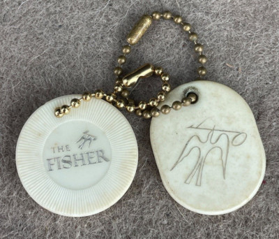 2 VTG The Fisher Audio High Fidelity Music Promotional Keychains-image