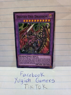 Yu-Gi-Oh Destiny End Dragoon  DESO 1st Edition Super Rare Light Played -image