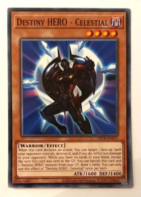 Yugioh Destiny Hero - Celestial - Common - OP18-EN017 - N/M - Ultd.Ed.-image