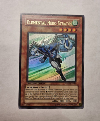 🌟Yu-Gi-Oh! TCG Elemental Hero Stratos JUMP-EN012 Ultra Rare Limited Edition Eng-image