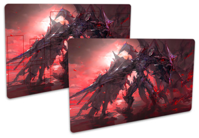 No.3426 Yugioh TCG Custom Playmat Destiny HERO - Plasma D·Hero·Blood·D Play Mat-image