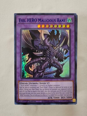 Evil Hero Deck Yugioh (48 Cards) Elemental HERO Fusion Malicious Bane-image