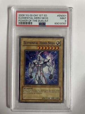 Elemental Hero Neos POTD-EN001 Power of the Duelist 1st Edition PSA 9-image