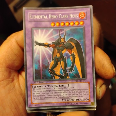 Yugioh Elemental Hero Flare Neos DP03-EN013 1st Edition Rare NM-image