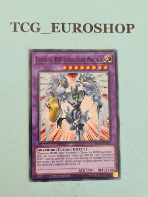 Elemental HERO Shining Flare Wingman▪︎YUGIOH▪︎HAC1▪︎COMMON▪︎ENGLISH▪︎1st▪︎NM #6-image