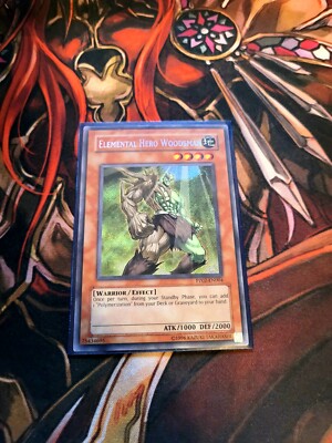 YUGIOH TCG ELEMENTAL HERO WOODSMAN PP02-EN004 SECRET UNLIMITED EDITION LP-image