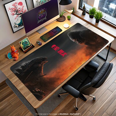 Godzilla vs. King Kong Mouse Pad - Epic Battle Desk Mat, Large Gaming Accessory-image