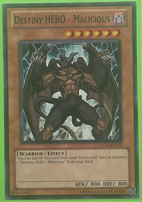 Yugioh Destiny HERO - Malicious LCGX-EN132 Common LP-image