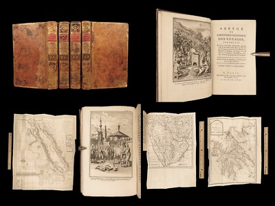 1798 VOYAGES Constantinople Arabia James Bruce Hottentots Africa Pococke MAPS-image