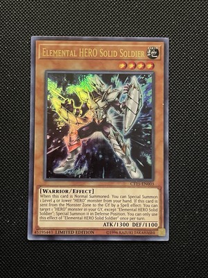 Elemental HERO Solid Soldier CT15-EN003 Limited Ed Ultra Rare Yugioh NM-image