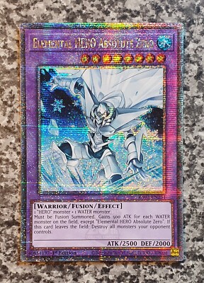 Yugioh RA03-EN231 Elemental HERO Absolute Zero QCSR 1st Edition MINT-image