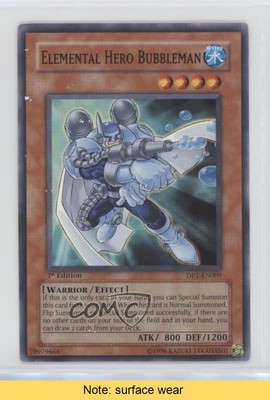 Elemental HERO Bubbleman 1st Ed. YuGiOh Duelist Pack: Jaden Yuki #DP1-EN009 0t4d-image