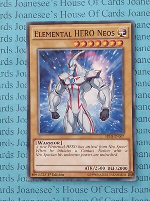 SDHS-EN007 Elemental HERO Neos Yu-Gi-Oh Card 1st Edition New-image