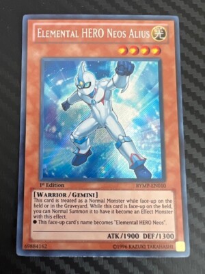 Yugioh Elemental HERO Neos Alius RYMP-EN010 Secret Rare 1st Edition VLP-image