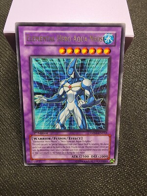 Yugioh!-ELEMENTAL HERO AQUA NEOS (LP) 1ST ED- RARE- DP03-EN012-image