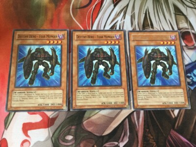 POTD-EN016 Yu-Gi-Oh 3x Destiny Hero - Fear Monger Mixed Sets (Mixed)-image