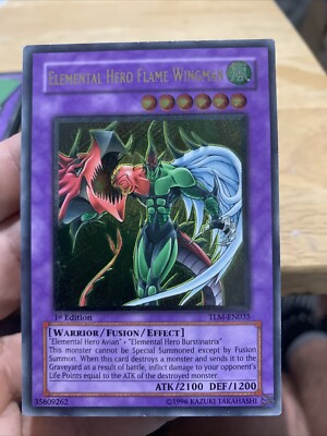 Elemental HERO Flame Wingman (UTR) TLM-EN035  1st Edition Near Mint-image