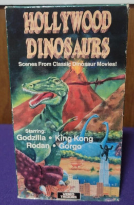 Hollywood Dinosaurs (VHS, 1993)Godzilla, King Kong, Rodan Horror RARE! FAST SHIP-image