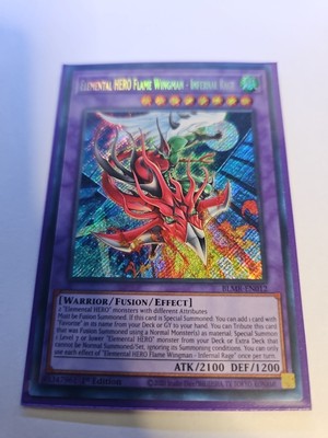 Elemental HERO Flame Wingman - Infernal Rage BLMR-EN012 Battles of Legend:...-image