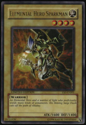 Yu-Gi-Oh! - Elemental Hero Sparkman 2006 YSD-ENS01 Ultra Rare Limited Edition-image