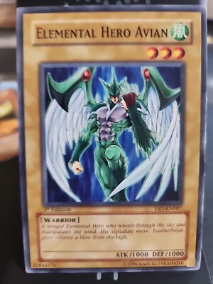 Elemental Hero Avian - 1st Edition - Yugioh Wind Monster - Vintage-image