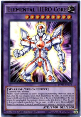 Lightly Played Elemental HERO Core - JUMP-EN071 - Ultra Rare - Limited Edition --image