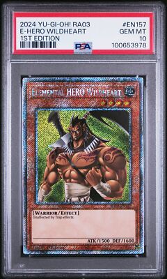 2024 YU-GI-OH! RA03-QUARTER CENTURY BONANZA ELEMENTAL HERO WILDHEART PSA 10-image