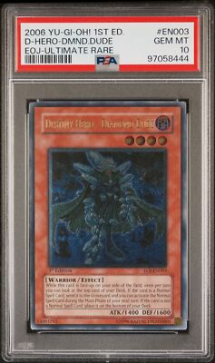 2006 YU-GI-OH! EOJ-ENEMY OF JUSTICE #EN003 DESTINY HERO-DIAMOND DUDE PSA 10-image