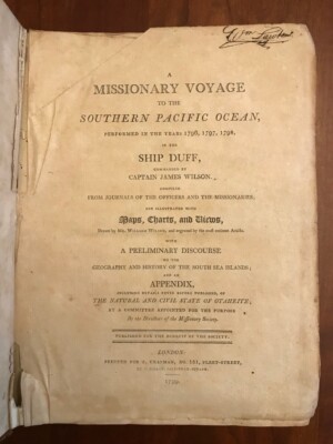 1799 Missionary Voyage to Southern Pacific Ocean, James Wilson w/ 7 Folding MAPS-image