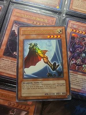 Yugioh! Elemental Hero Captain Gold FOTB-EN014 UNL Ed. -image