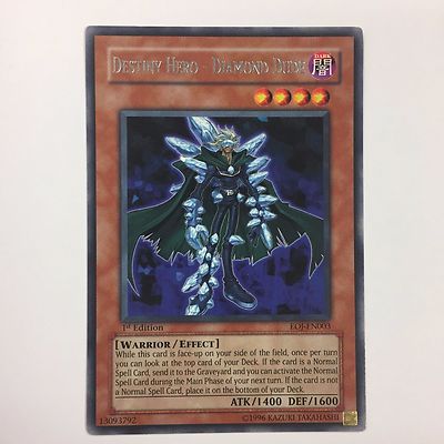 EOJ EN003 1ST ED 3X DESTINY HERO DIAMOND DUDE RARE CARDS-image