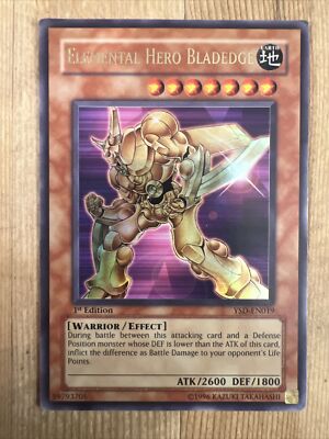 Yu-gi-oh! TCG Elemental Hero Bladedge YSD-EN019 1st edition Ultra Rare DMG-image