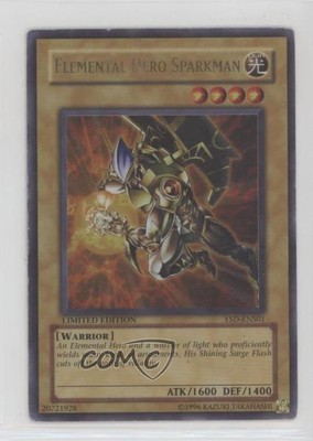 Elemental HERO Sparkman (Limited Edition) 1st Ed. YuGiOh Starter Deck 2006 12pv-image