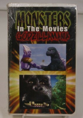 Monsters in the Movies: Godzilla-Mania [VHS] SEALED but has case artwork damage-image