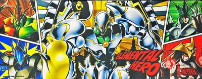 Yugioh Rush Duel Elemental HERO Official Playmat Jump Festa Konami NEW-image