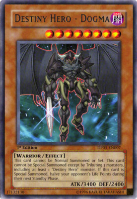 1x Destiny Hero - Dogma - DP05-EN007 - Rare - Unlimited Edition Lightly Played, -image