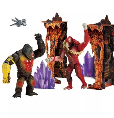 Godzilla x Kong MonsterVerse Kong vs Skar King Figures Diorama RARE EXCLUSIVE-image