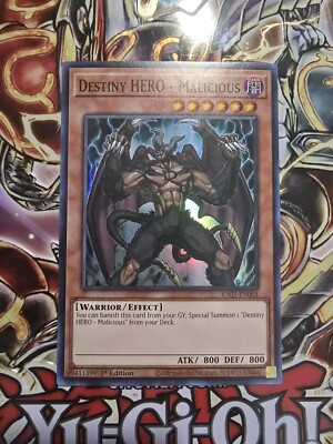 Destiny HERO - Malicious - RA03 - Super Rare - ON HAND-image