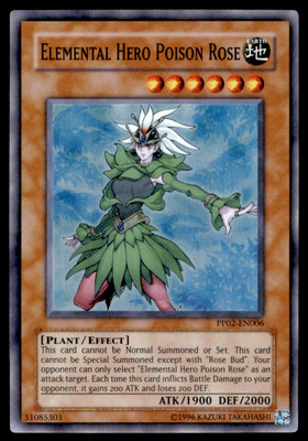 Yu-Gi-Oh! Elemental Hero Poison Rose #PP02-EN006 Near Mint-image