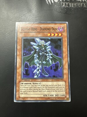 YUGIOH DESTINY HERO DIAMOND DUDE COMMON DP05-EN003 1ST EDITION-image