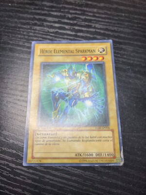 Card YU-GI-OH ! Spanish 1996 / HEROE ELEMENTAL SPARKMAN / tlm-SP004  1st Edition-image