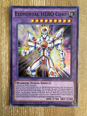 Yugioh Elemental HERO Core SHVI-ENSE2 Super Rare Limited - NM-image