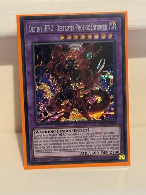 MP22-EN209 Destiny Hero - Destroyer Phoenix Enforcer Secret Rare YuGiOh [MINT]-image