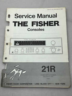 Fisher Model 21R Original Service Manual Free Shipping-image