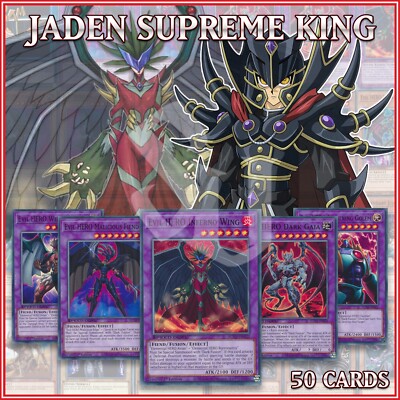 JADEN SUPREME KING DECK 50 | Dark Calling Fusion Hero Avian Evil Mind YuGiOh-image